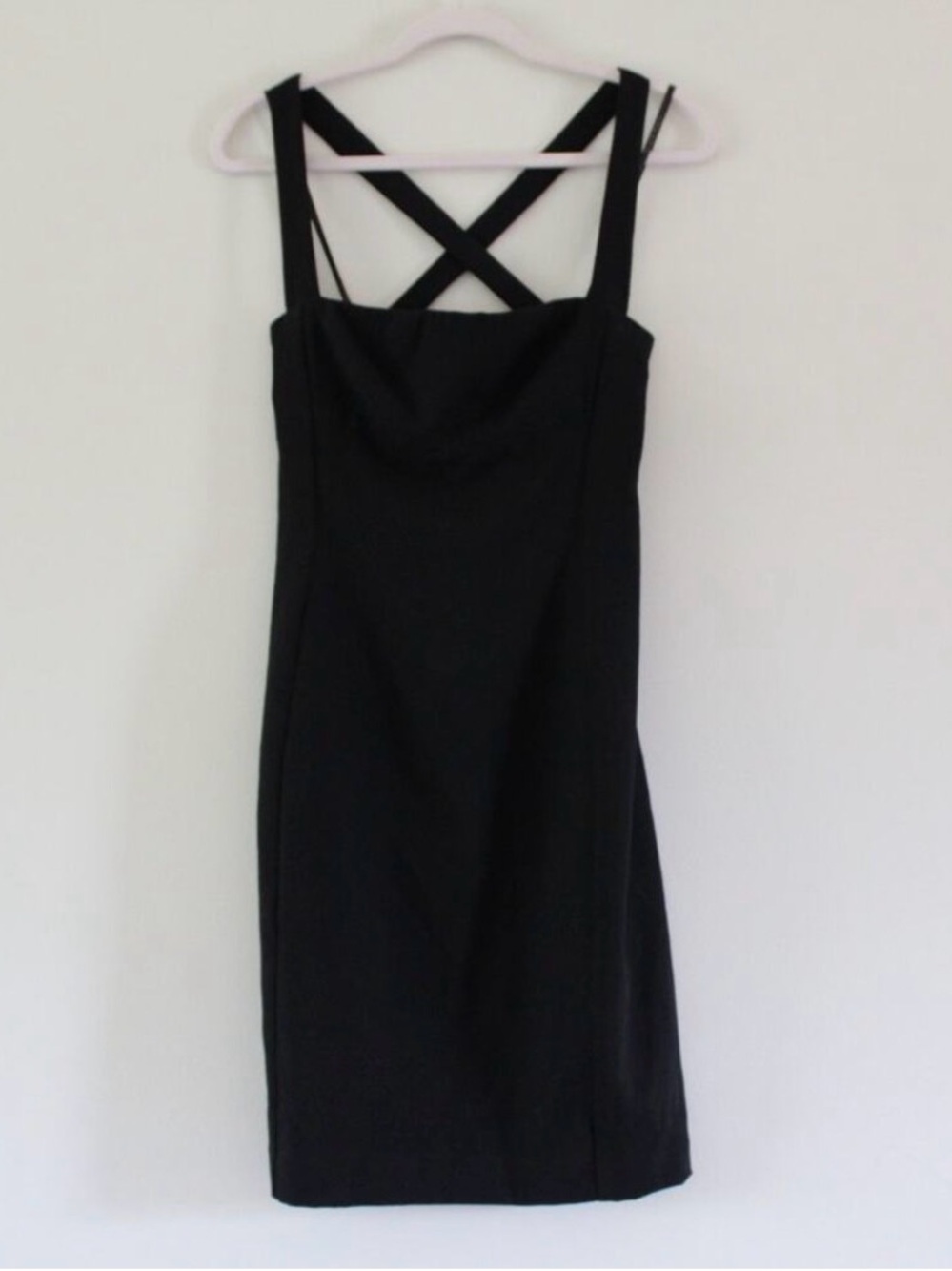 Black halo mini-midi dress size six **excellent condition***
